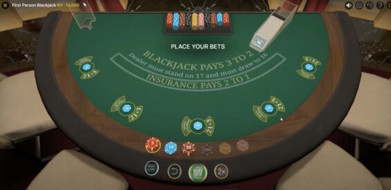 First Person Blackjack Spiele